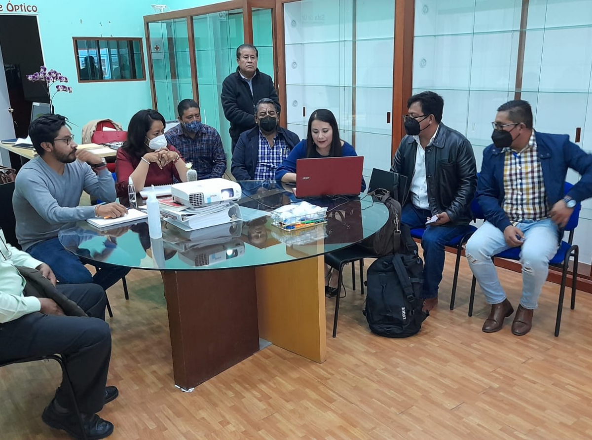 Reunión de trabajo con colegio de arquitectos del valle de puebla, delegación Atlixco.